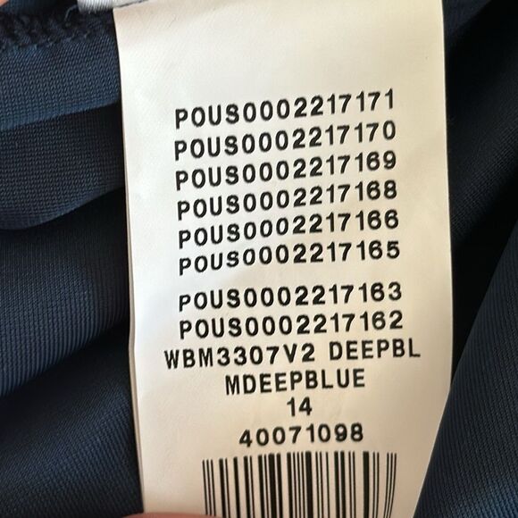 OLEG CASSINI Velvet Off-the-Shoulder Sheath Maxi with Ruffle Navy Size 14 - Picture 12 of 15